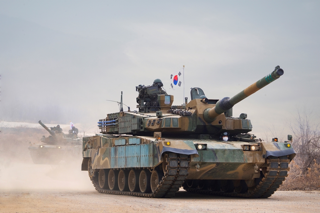K2 Black Panther - South Korean basic tank.Hyundai Rotem concern has  offered the Polish army a K2 model adapted to its needs along with full  technolog Stock Photo - Alamy